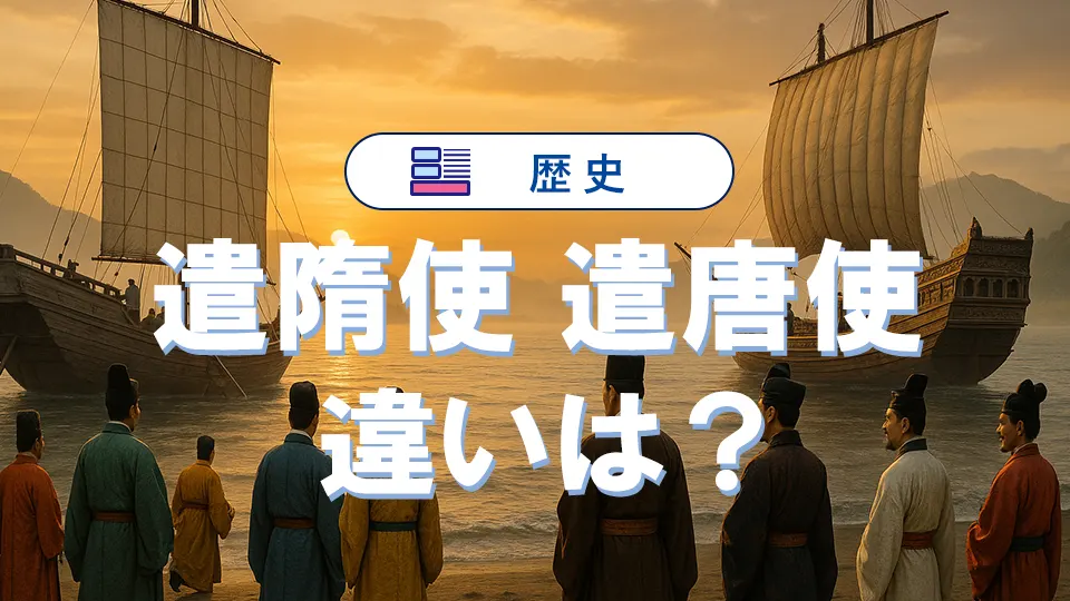 遣隋使と遣唐使の違いを分かりやすく徹底比較!試験対策まとめ