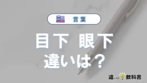 「目下」と「眼下」の違いや意味・使い方・例文まとめ