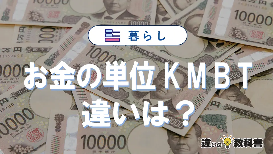 お金の単位「K」「M」「B」「T」、読み方や正しい使い方