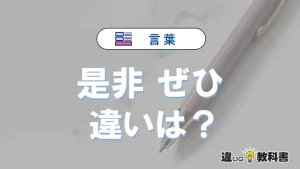「是非」と「ぜひ」の違いや意味・使い分け・例文