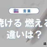 「焼ける」と「燃える」の違いや意味・使い方・例文まとめ