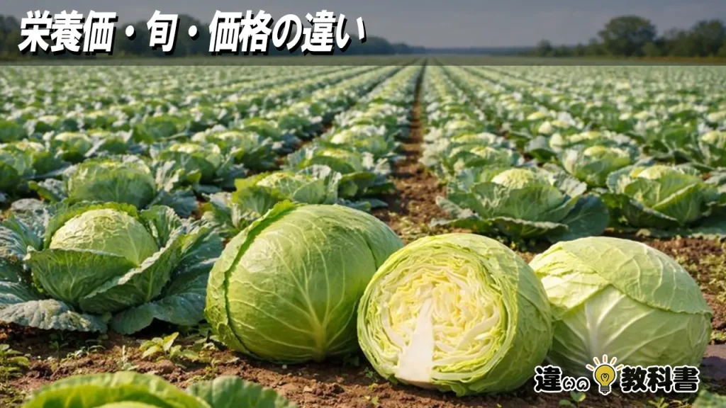 栄養価・旬・価格の違い