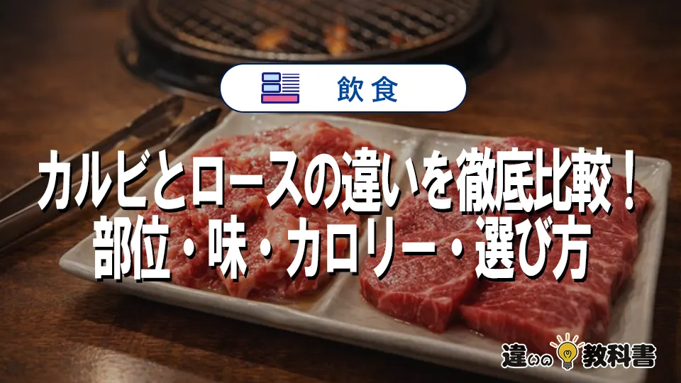 カルビとロースの違いを徹底比較！部位・味・カロリー・選び方