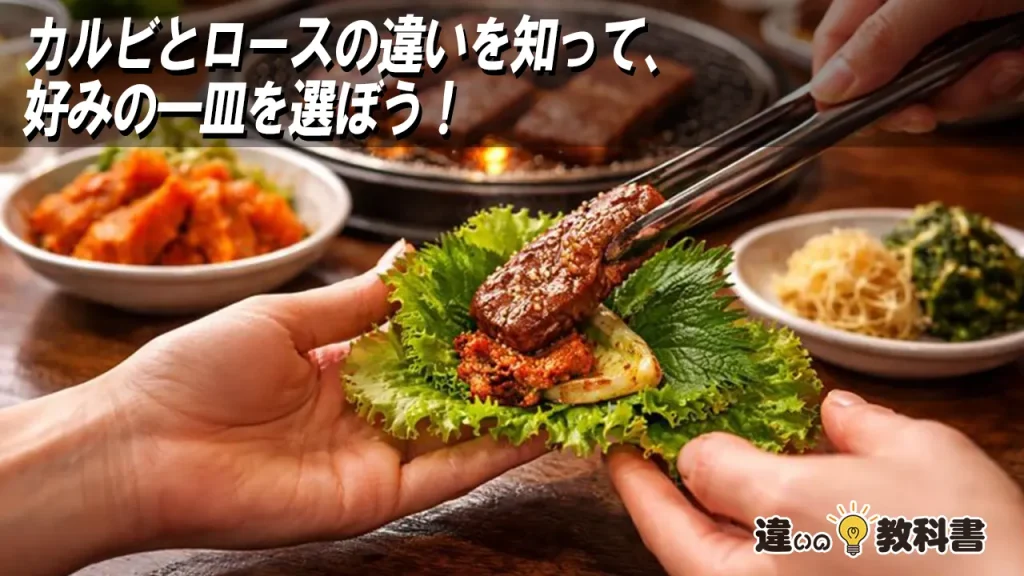 カルビとロースの違いを知って、好みの一皿を選ぼう！