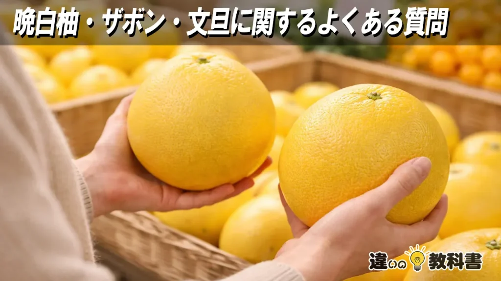 晩白柚・ザボン・文旦に関するよくある質問