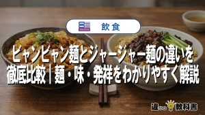 ビャンビャン麺とジャージャー麺の違いを徹底比較｜麺・味・発祥をわかりやすく解説