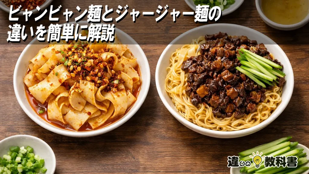 ビャンビャン麺とジャージャー麺の違いを簡単に解説