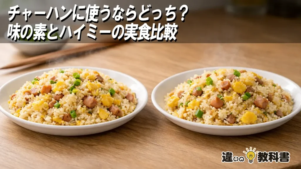 チャーハンに使うならどっち？味の素とハイミーの実食比較