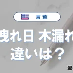 【木洩れ日】と【木漏れ日】の違いとは？意味・使い方・例文を徹底解説