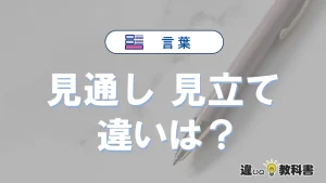 【見通し】と【見立て】の違いとは？意味・使い方・例文を徹底解説