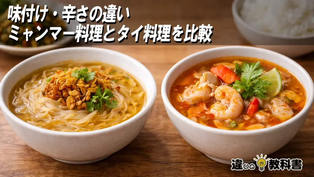 味付け・辛さの違い｜ミャンマー料理とタイ料理を比較