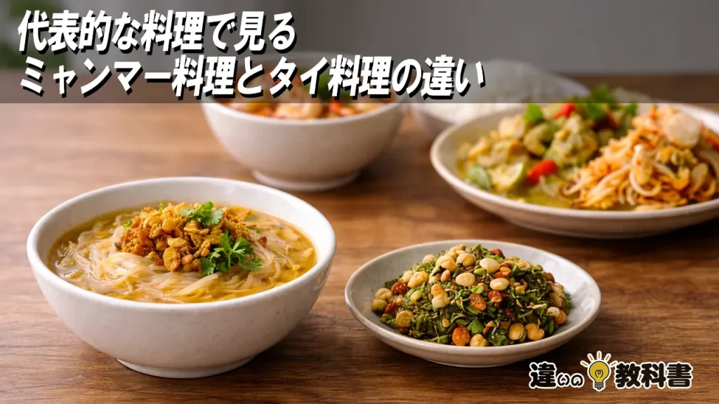 代表的な料理で見るミャンマー料理とタイ料理の違い