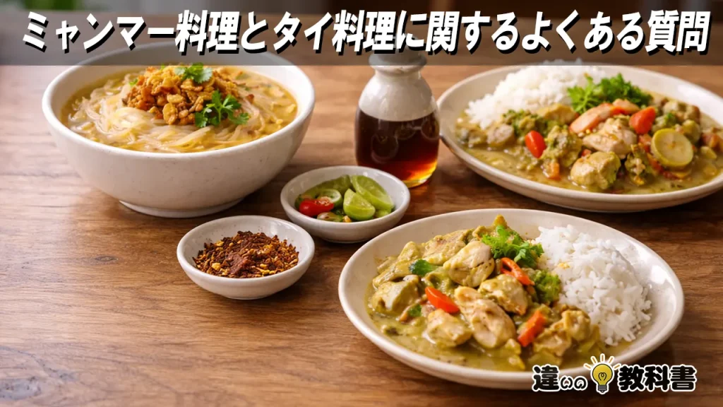 ミャンマー料理とタイ料理に関するよくある質問
