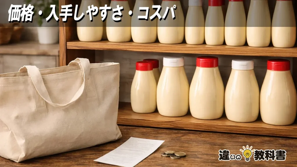 価格・入手しやすさ・コスパ