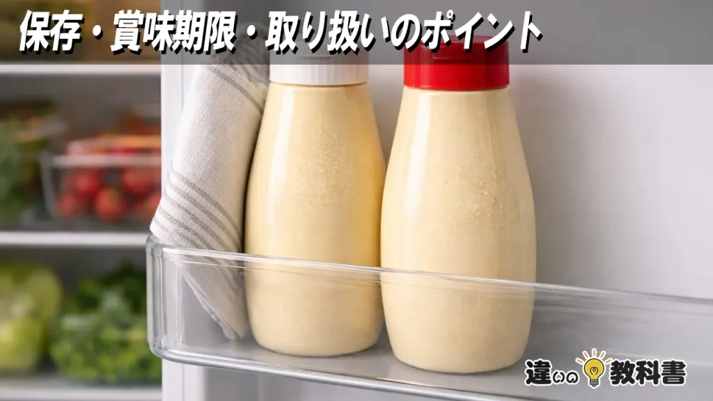 保存・賞味期限・取り扱いのポイント