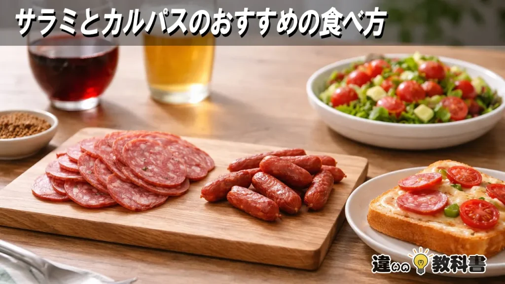 サラミとカルパスのおすすめの食べ方