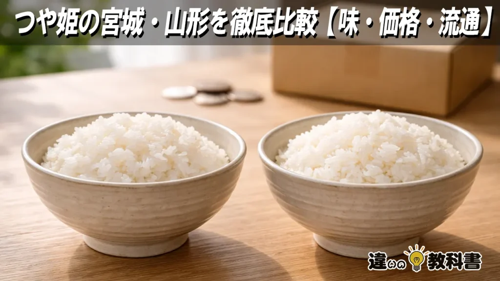 つや姫の宮城・山形を徹底比較【味・価格・流通】