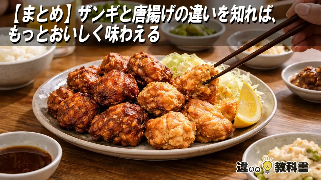 【まとめ】ザンギと唐揚げの違いを知れば、もっとおいしく味わえる
