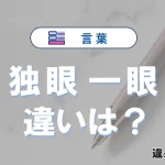 【独眼】と【一眼】の違いを簡単解説｜意味・使い分け-例文付き