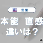 【本能】と【直感】の違いを完全解説｜意味と使い方-例文付き