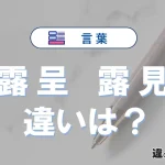 【露呈】と【露見】の違いとは？意味・使い分け完全ガイド