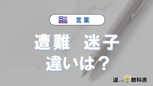 【遭難】と【迷子】の違いが3分でわかる！意味・使い分け・例文解説