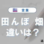 【田んぼ】と【畑】の違いが3分でわかる！意味と使い分け解説