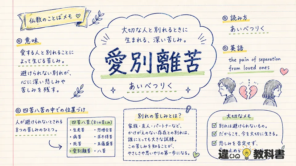 愛別離苦 意味をまず簡単に整理