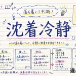 沈着冷静(ちんちゃくれいせい)の意味や使い方【図解Note】
