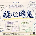 疑心暗鬼(ぎしんあんき)の意味や使い方【図解Note】