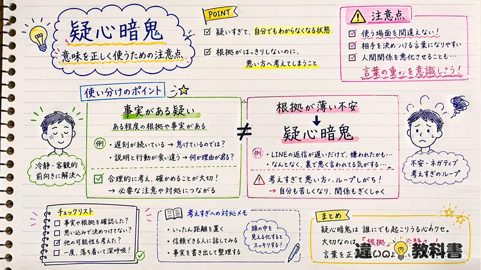 疑心暗鬼の意味を正しく使うための注意点