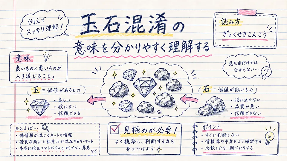 玉石混淆の意味を分かりやすく理解する