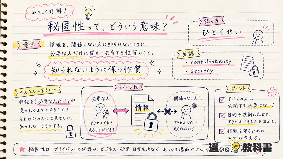 秘匿性の意味をわかりやすく解説