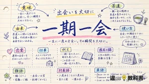 一期一会(いちごいちえ)の意味や使い方【図解Note】
