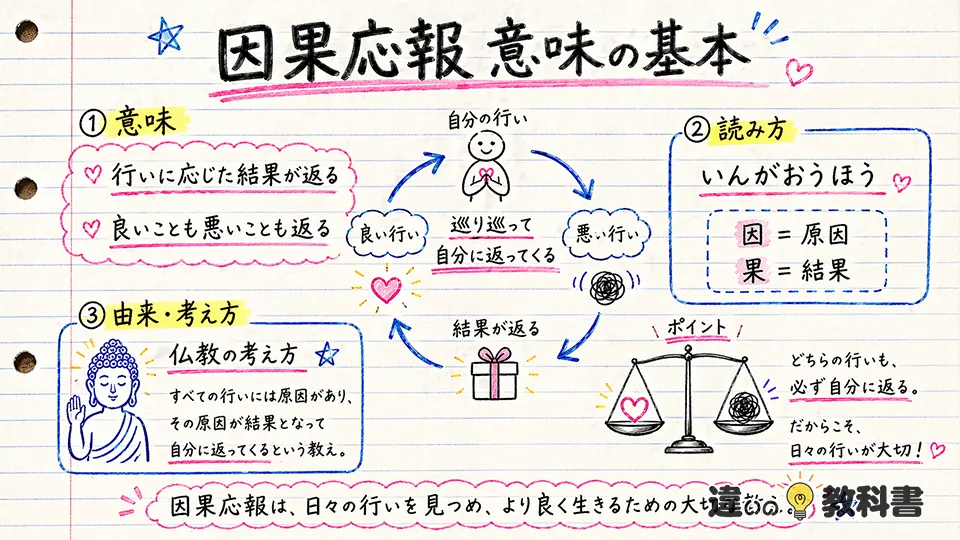 因果応報の意味を正しくつかむ基本