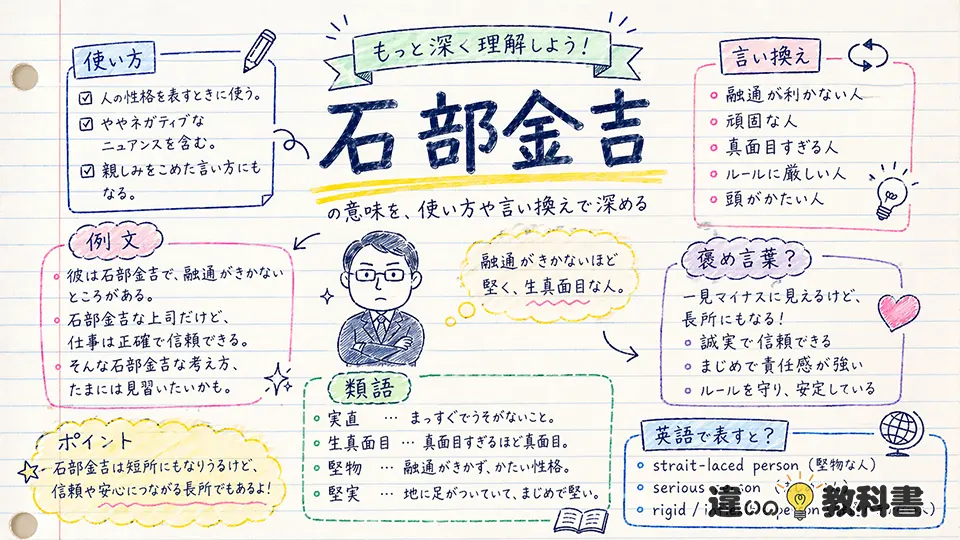 石部金吉 意味を深める使い方と言い換え