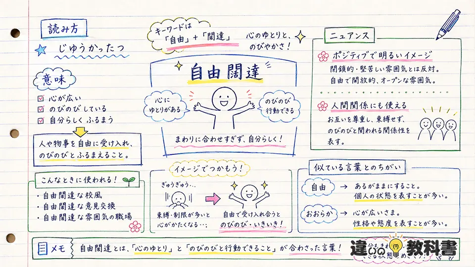 自由闊達 意味の基本をわかりやすく解説