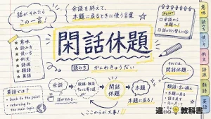 閑話休題(かんわきゅうだい)の意味や使い方【図解Note】