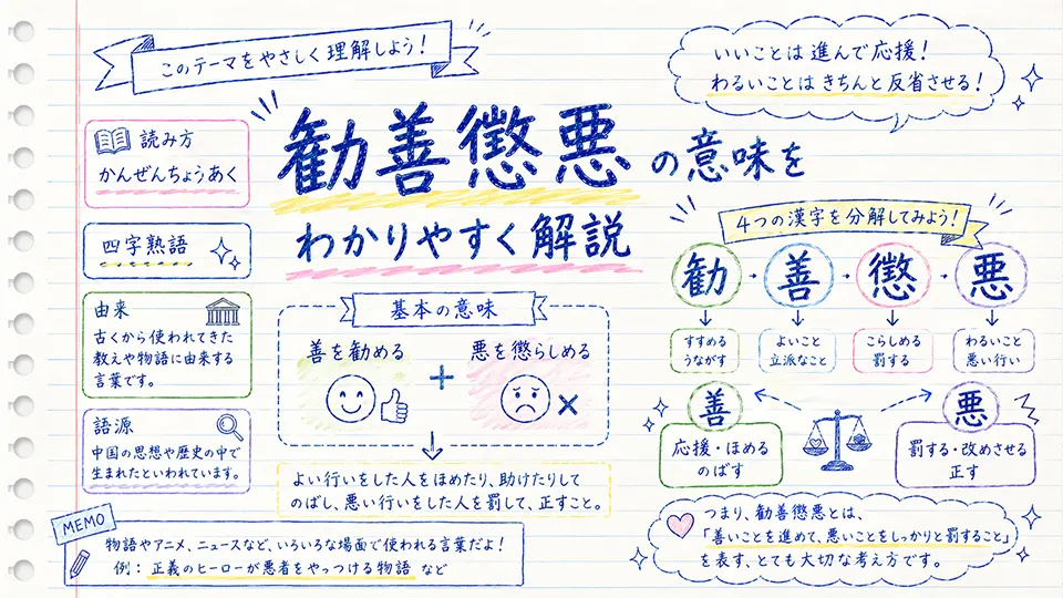 勧善懲悪の意味をわかりやすく解説