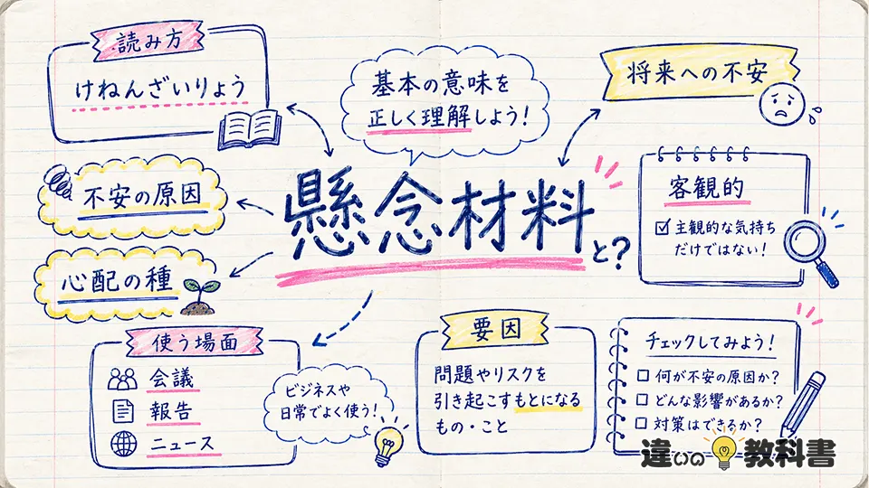 懸念材料の意味をまず正しく押さえる