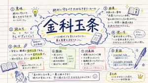 金科玉条(きんかぎょくじょう)の意味や使い方【図解Note】