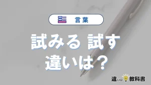 【試みる】と【試す】の違いを簡単解説｜意味・使い分け-例文付き
