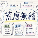 荒唐無稽(こうとうむけい)の意味や使い方【図解Note】