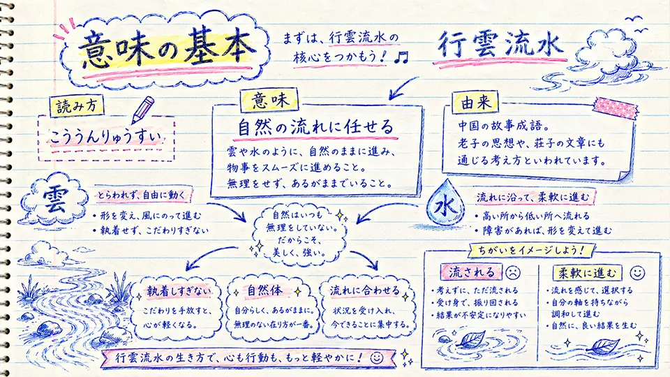 行雲流水 意味の基本をやさしく解説