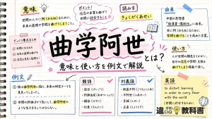 曲学阿世(きょくがくあせい)の意味や使い方【図解Note】