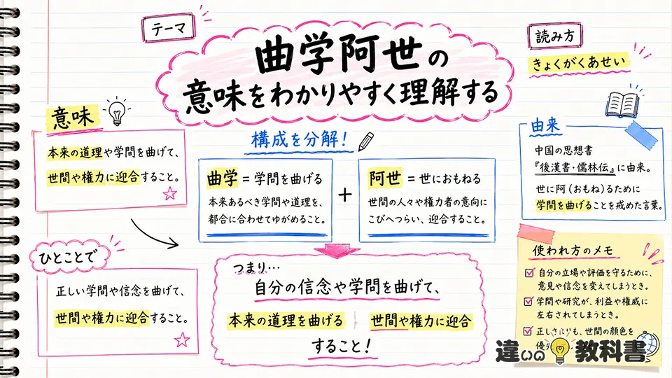 曲学阿世の意味をわかりやすく理解する