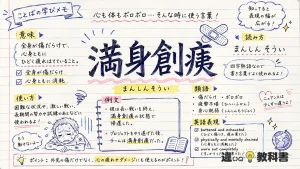 満身創痍(まんしんそうい)とは？意味・使い方と例文