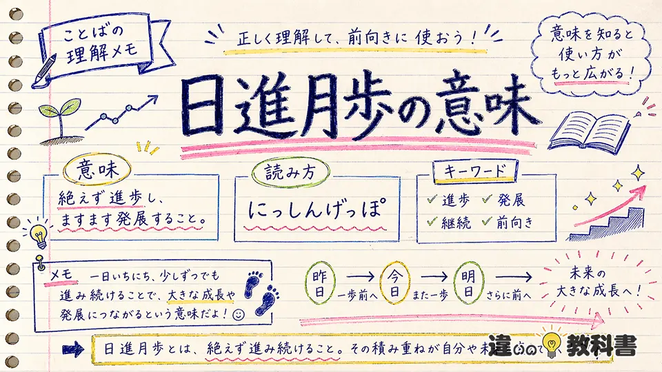 日進月歩の意味を正しく理解する