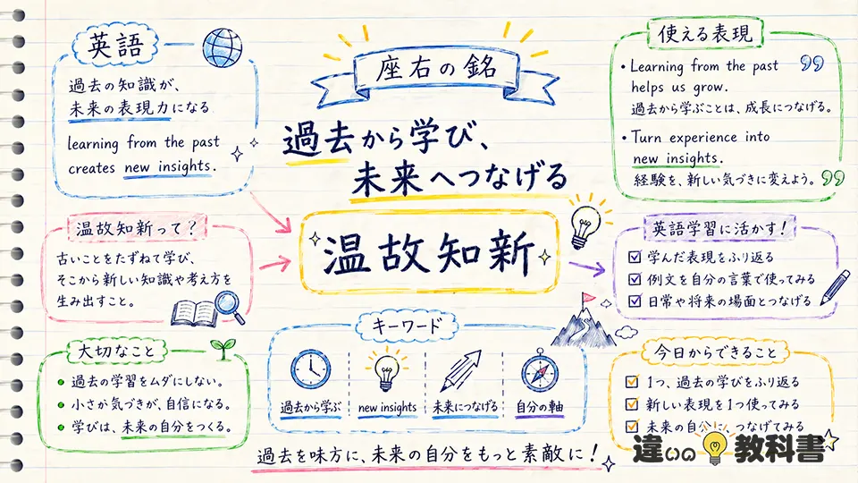 温故知新の意味を英語表現や座右の銘で生かす