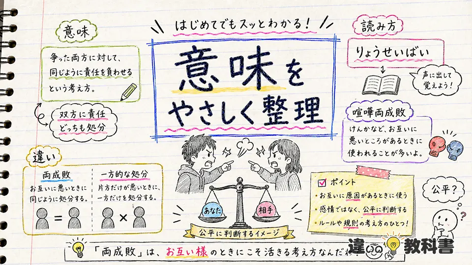 両成敗 意味をわかりやすく解説